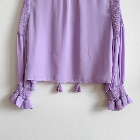 REBECCA MINKOFF • Penelope Ruffle Blouse in Lilac - Picture 9 of 14